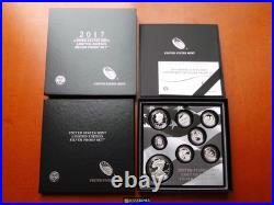 2017- United States Mint Limited Edition Silver Proof Set Pristine OGP free ship
