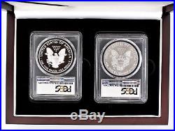 2017 W Silver Eagle Trump Inaugural Year 2 Cn Set PCGS SP/PR70 First Day Issue