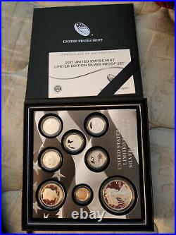 2017 s 8-piece limited edition silver proof set
