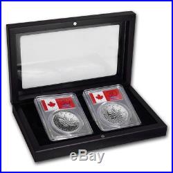 2018 2-Coin Silver Maple Leaf Proof/Rev Proof Set PR-70 PCGS (FS) SKU#158238