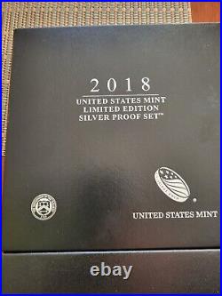2018 2023 Complete Us Mint Limited Edition Silver Proof Sets -6- Proof Eagles