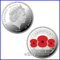 2018 Armistice Centenary 3 Coin Silver Proof Set Australia, UK, NZ Mint