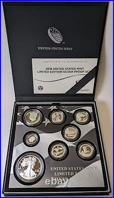 2018 LTD ED SILVER PROOF SET 8-pc