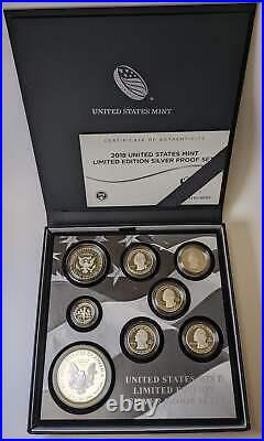 2018 LTD ED SILVER PROOF SET 8-pc