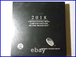 2018 PROOF SILVER LIMITED EDITION PROOF SET IN OGP 8 Coin Silver Set