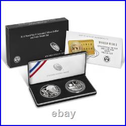 2018 Proof World War I Silver Dollar Army Medal 2pc Set Box OGP & COA