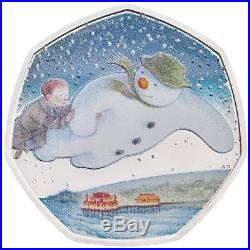 2018 Royal Mint The Snowman 50p Fifty Pence Silver Proof Coin Box Coa