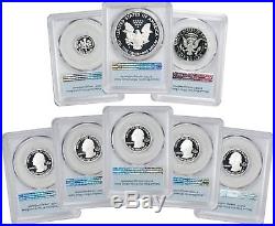 2018-S Limited Edition 8-Coin Proof Set PR70DCAM PCGS First Strike Flag Label