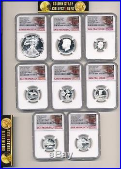 2018 S Limited Edition Proof Set Ngc Pf70 Eary Releases Trolley Labels +ogp