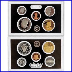 2018 S Proof Set Original Box & COA 10 Coins 90% Silver