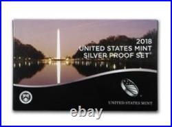 2018 S SILVER Proof Set Original Box & COA 10 Coins 90% Silver? FROM US MINT