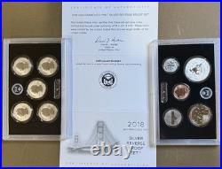 2018 S San Francisco Mint Silver Reverse Proof Set OGP COA 50th Anniv