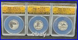 2018-S Silver Reverse Proof 50th ANNIVERSARY Coin Set ANACS RP70 (G674)