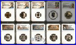 2018 S Silver Reverse Proof Set NGC PF70 First Releases