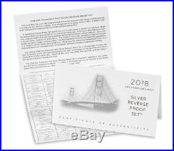 2018-S Silver Reverse Proof Set in U. S. Mint Packaging READY-TO-SHIP