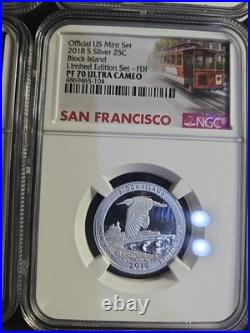 2018 S Silver Us Mint Set. Limited Edition First Release. Ngc Pf70 Ultra Cameo