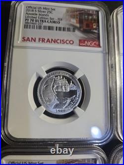 2018 S Silver Us Mint Set. Limited Edition First Release. Ngc Pf70 Ultra Cameo