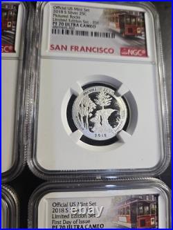 2018 S Silver Us Mint Set. Limited Edition First Release. Ngc Pf70 Ultra Cameo