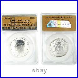 2018 S U. S. Mint Silver Reverse Proof Set RP 70 DCAM ANACS SKUCPC9416