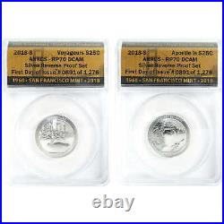 2018 S U. S. Mint Silver Reverse Proof Set RP 70 DCAM ANACS SKUCPC9416