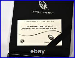 2018-S US Mint Limited Edition Silver Proof Set With Original Box & COA