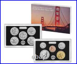 2018-S US Mint SILVER REVERSE PROOF 10 Coin Set OGP Box & COA
