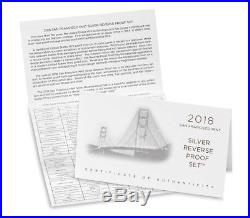 2018 San Francisco Mint Silver Reverse Proof Set