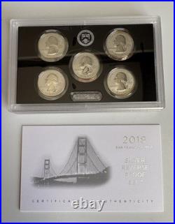 2018 San Francisco US Mint Silver Proof Set