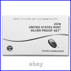 2018 Silver Proof Set U. S. Mint Original Government Packaging OGP and COA