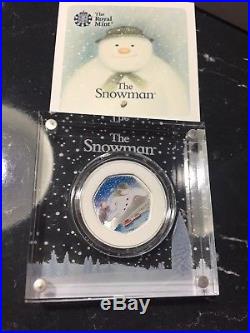 2018 The Snowman 50p Coin Silver proof COA 04986 Brand New Royal Mint