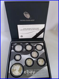 2018 US Mint Limited Edition Silver Proof Set Dime, Quarters, Half, Silver Eagle 2018 US Mint Limited Edition Silver Proof Set Dime, Quarters, Half, Silver Eagle