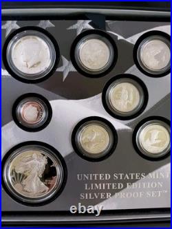 2018 US Mint Limited Edition Silver Proof Set Dime, Quarters, Half, Silver Eagle 2018 US Mint Limited Edition Silver Proof Set Dime, Quarters, Half, Silver Eagle