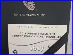 2018 US Mint Limited Edition Silver Proof Set Dime, Quarters, Half, Silver Eagle 2018 US Mint Limited Edition Silver Proof Set Dime, Quarters, Half, Silver Eagle