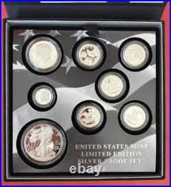 2018 United States Mint Limited Edition Silver Proof Set with COA & Original Box