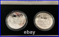 2018 WWI Centennial Commemorative Silver Dollar & Army Medal Set with COA & OGP