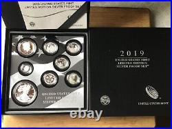 2019 Limited Edition Silver Proof Set in OGP with 1 Troy oz Silver American Eagle