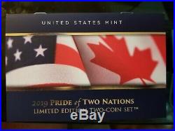 2019 Pride Of Two Nations 2-coin Set Ngc Enhanced Rev Pf 70 Fr Modified Ngc Pf70