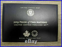 2019 Pride of Two Nations 19XB Limited Edition Two-Coin Set