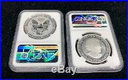 2019 Pride of Two Nations 2pc Set NGC PF70 Early Releases Flags Label