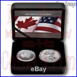 2019 Pride of Two Nations Canadian Limited Edition Pure Silver Proof 2-Coin Set