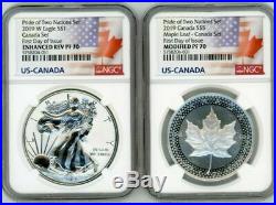 2019 Pride of Two Nations NGC PF 70 DCAM Canadian Mint Set FDOI