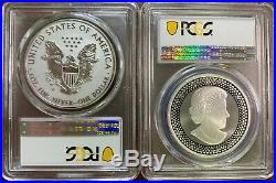 2019 Pride of Two Nations Set PCGS PR70 FIRST DAY OF ISSUE Enhanced Silver