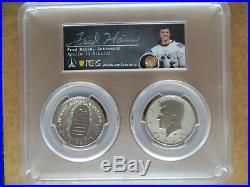 2019 S 50C Apollo Kennedy JFK 2-Coin Set PCGS PR70 Reverse FDOI Fred Haise