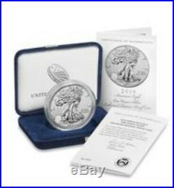 2019-S American Eagle One Ounce Silver Enhanced Reverse Proof Coin 19XE In Hand