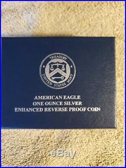 2019-S American Eagle One Ounce Silver Enhanced Reverse Proof Coin PR70 Set