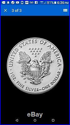 2019 S Enhanced Reverse Proof American Eagle One Ounce Silver In Hand-sealed Box