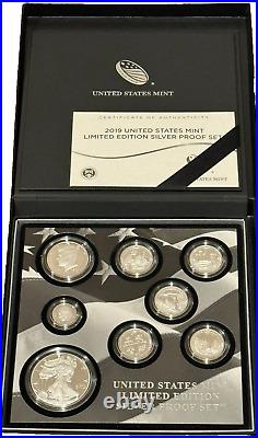 2019 S Limited Edition Silver Proof Set with OGP/COA Free Shipping