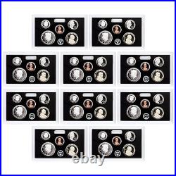 2019 S Partial Proof Set 10 Pack Kennedy Dime 99.9% Silver Nickel Cent Dollar