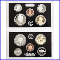 2019 S Proof Set Original Box & COA 10 Coins 99.9% Silver NO W CENT