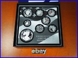 2019 S Proof Silver Eagle Limited Edition Proof Set 19rc In Ogp